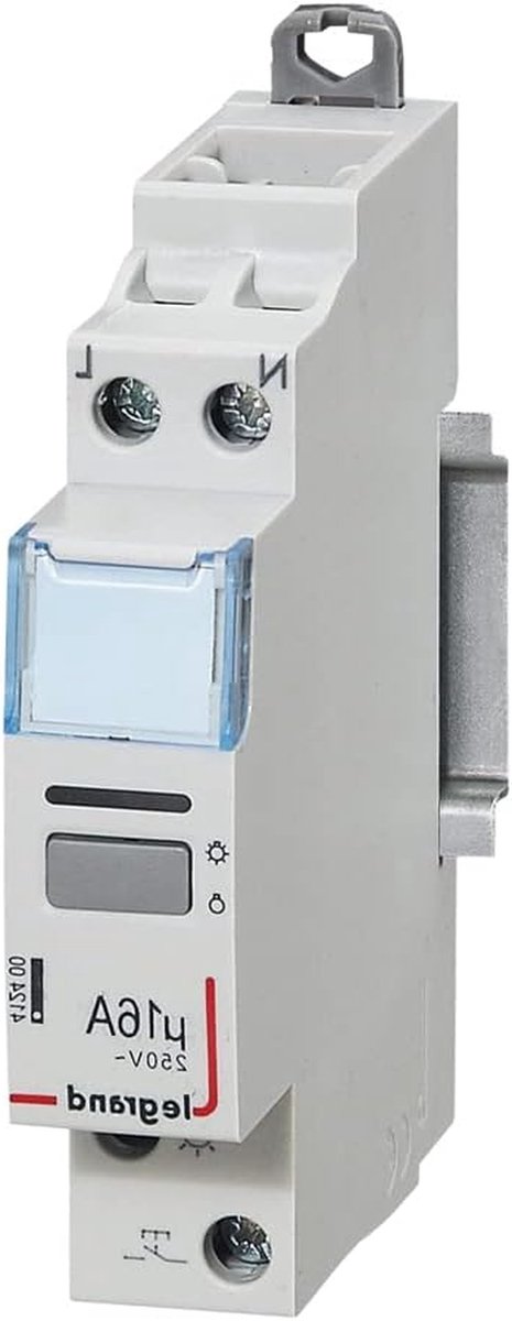 Stroomstoot schakelaar - Drukknop schakelaar - Elektrische installatie - Stil en 1-polig - 1 module - Grijs