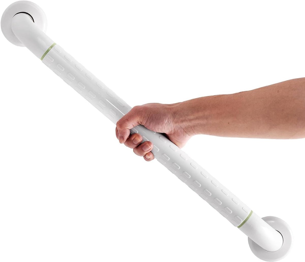 Badkamer Handgreep - Douchegreep Veiligheidshandgreep - Veiligheid Vergroten - Antislip Grip Fluorescerend - 50 cm - Wit