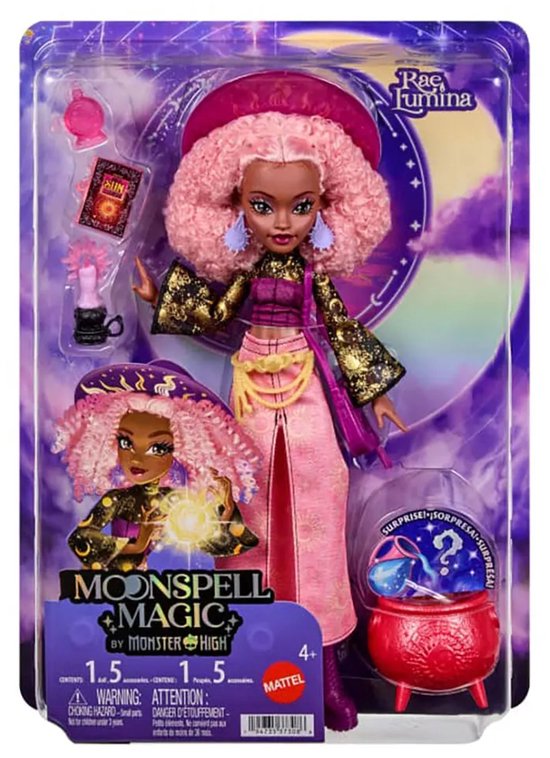 Moonspell Magic van Monster High - Rae Lumina modepop - Sun Witch met accessoires — afbeelding 2