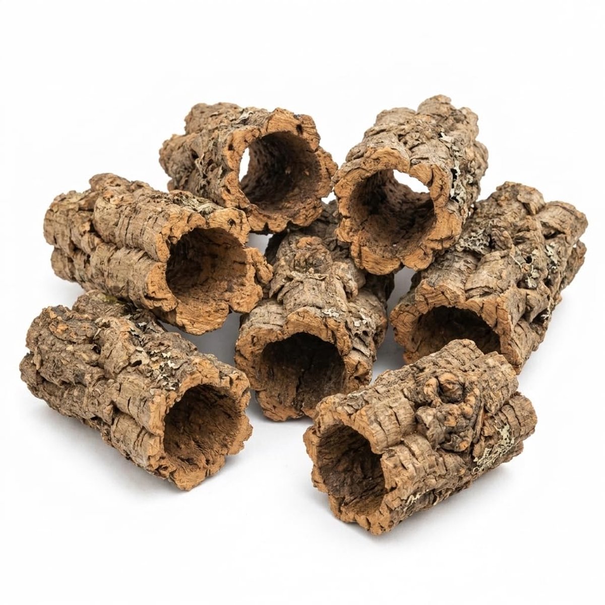 schors, kurkbuizen, 15-20 cm lang, 6-7 stuks, kurknet, natuurkurk, terrarium, modelbouw, decoratie