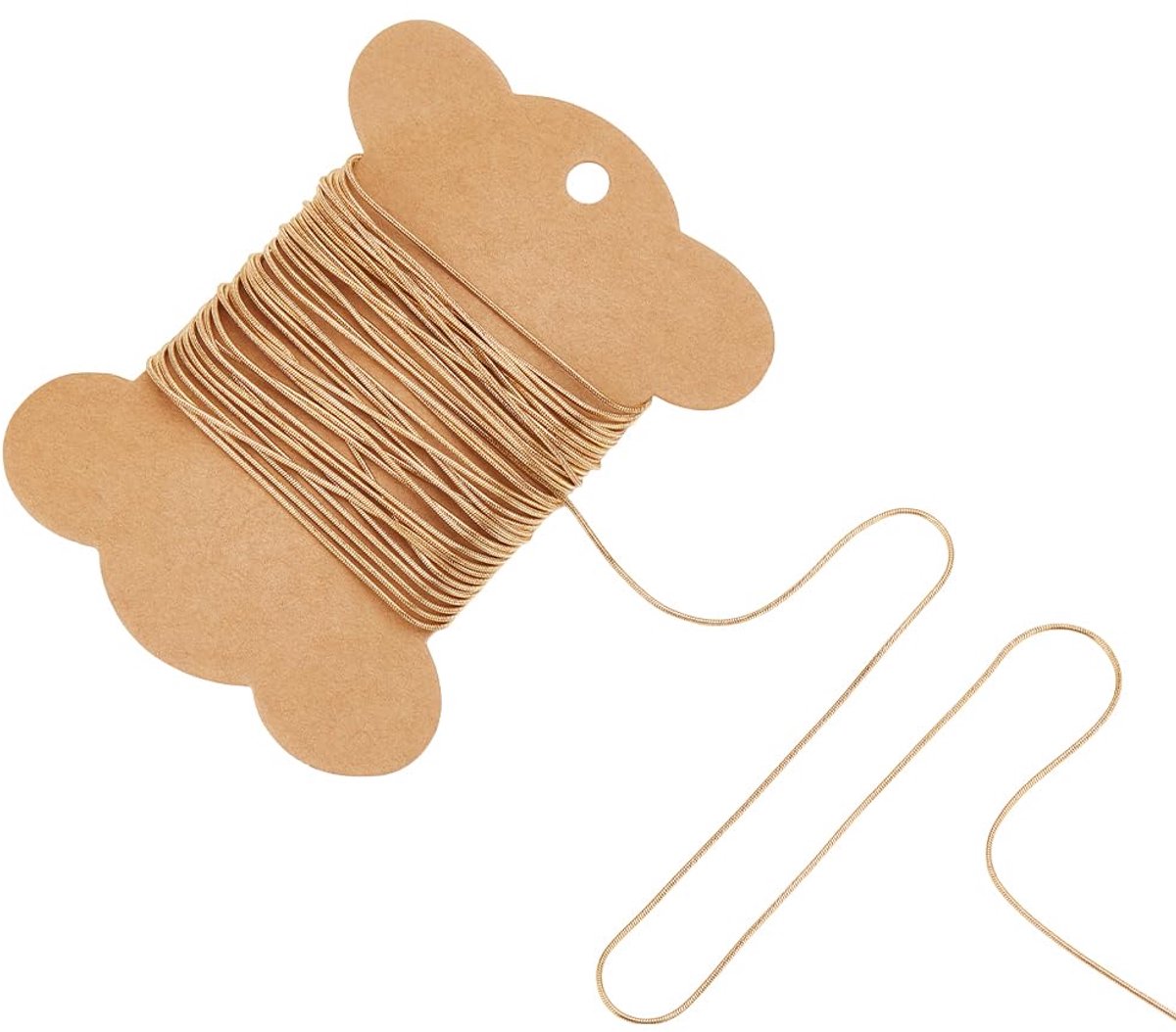 Ongeveer 5m Ketting Kettingen Voor Sieraden Maken Gouden Snake Kettingen Handgemaakte Rvs Ronde Snake Gesoldeerd 0.9Mm Extension Link Ketting Voor Sieraden Maken DIY Craft