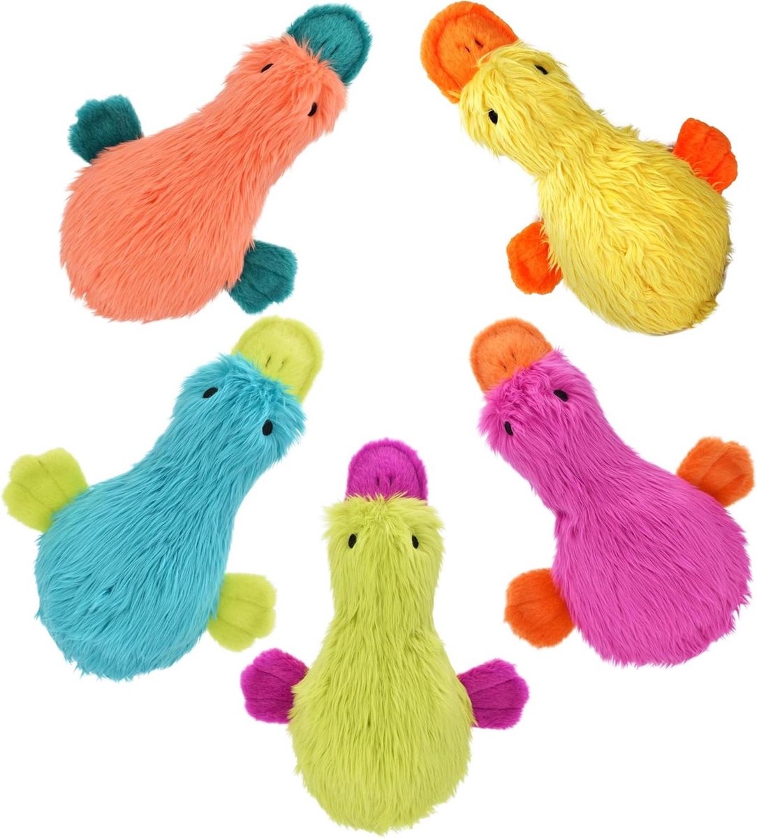 Pluche Hondenspeelgoed - Zacht Knuffel - Interactief Spelen - Ingebouwde Pieper - 38 cm - Diverse Kleuren