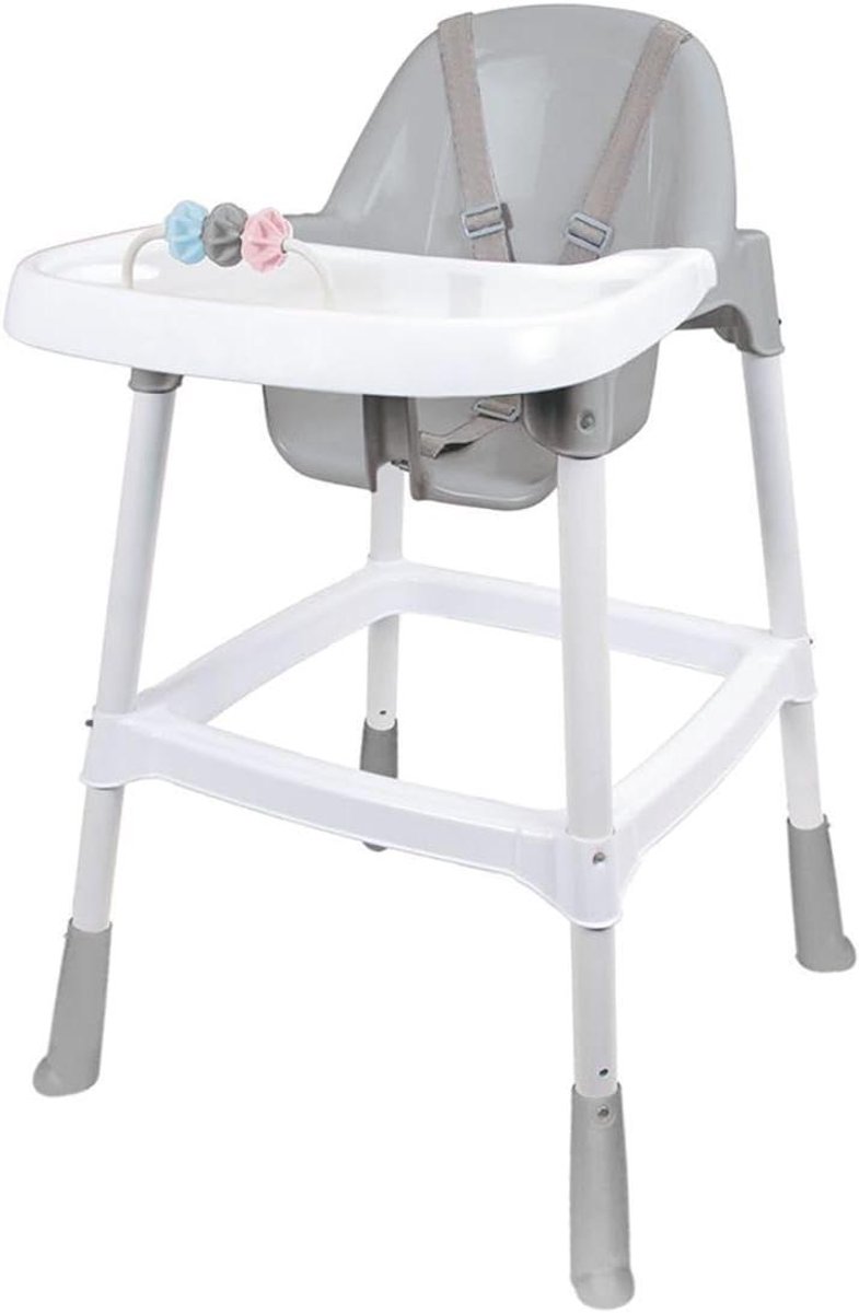 Kinderstoel - Eetstoel baby - Baby voeden - Met speelgoed - 56 x 65 x 90 cm - Wit