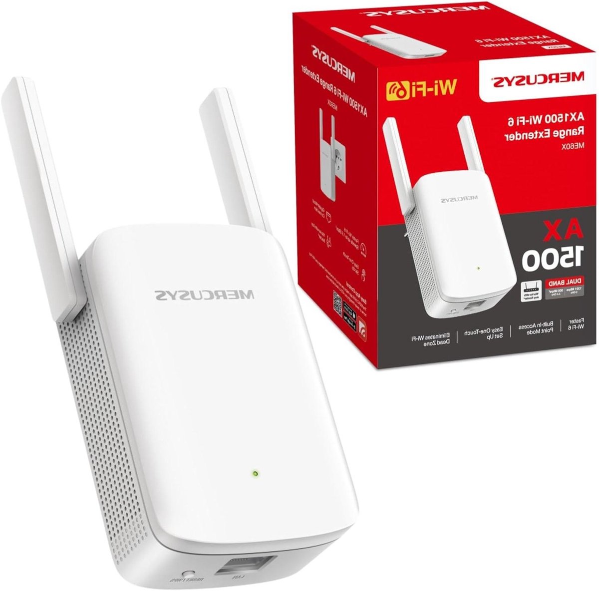 Netwerk Repeater - Versterker WiFi - Internet Uitbreiden - 300 Megabit Per Seconde - 8.47 x 7.63 x 11.2 cm