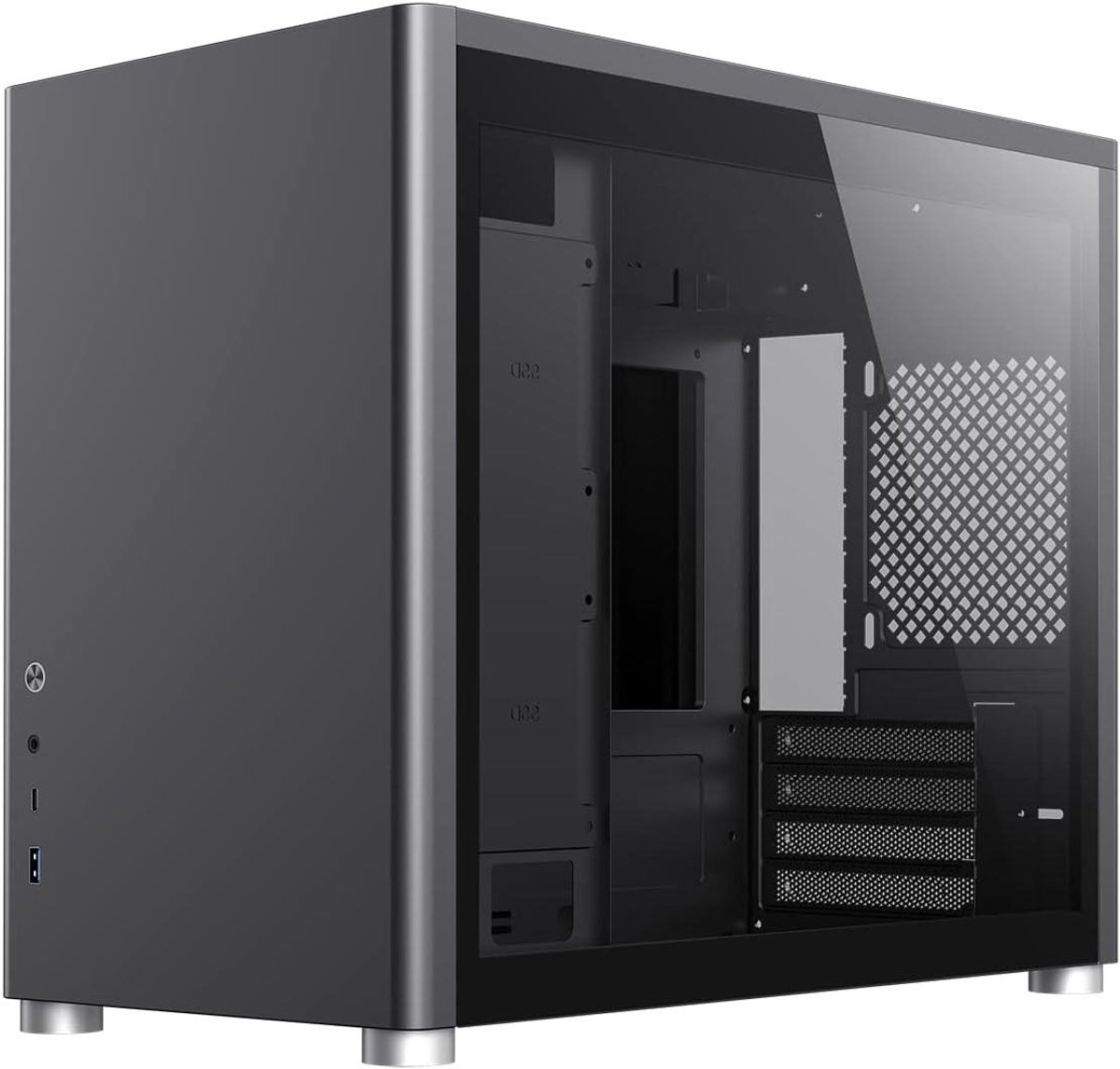 Gaming PC Behuizing - Computerkast Micro-ATX - PC Bouwen - Dubbel Gehard Glas - 401 x 203 x 325 cm
