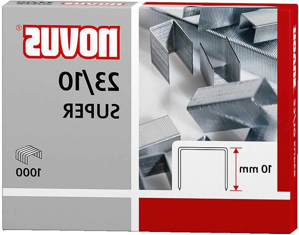 Nietjes voor nietmachines - Bloknietjes - Papier nieten - Hoge staaldraadsterkte - 10 mm - Verzinkt