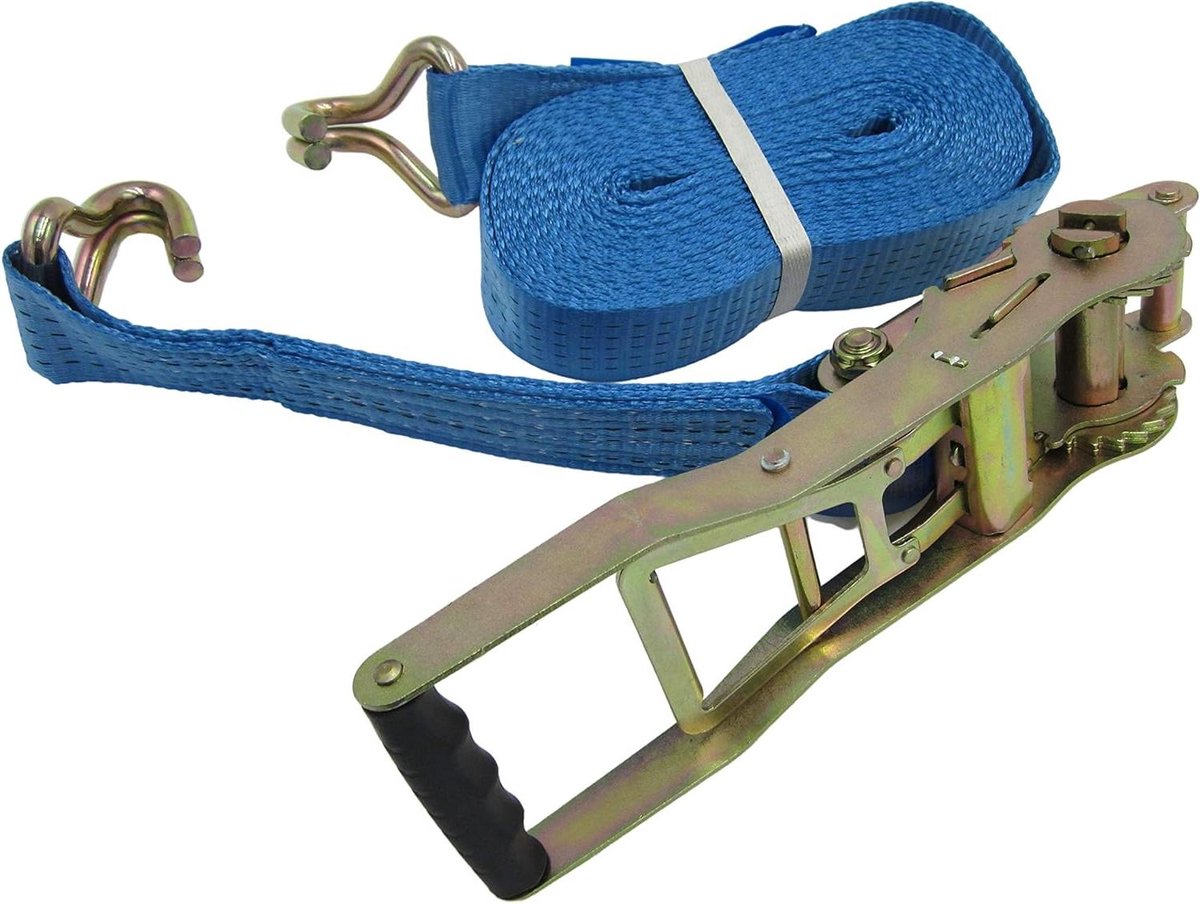 Spanbanden Set - Ratelbanden Lashing - Lading Zekeren - Dubbele Spanning - 9 meter - Blauw