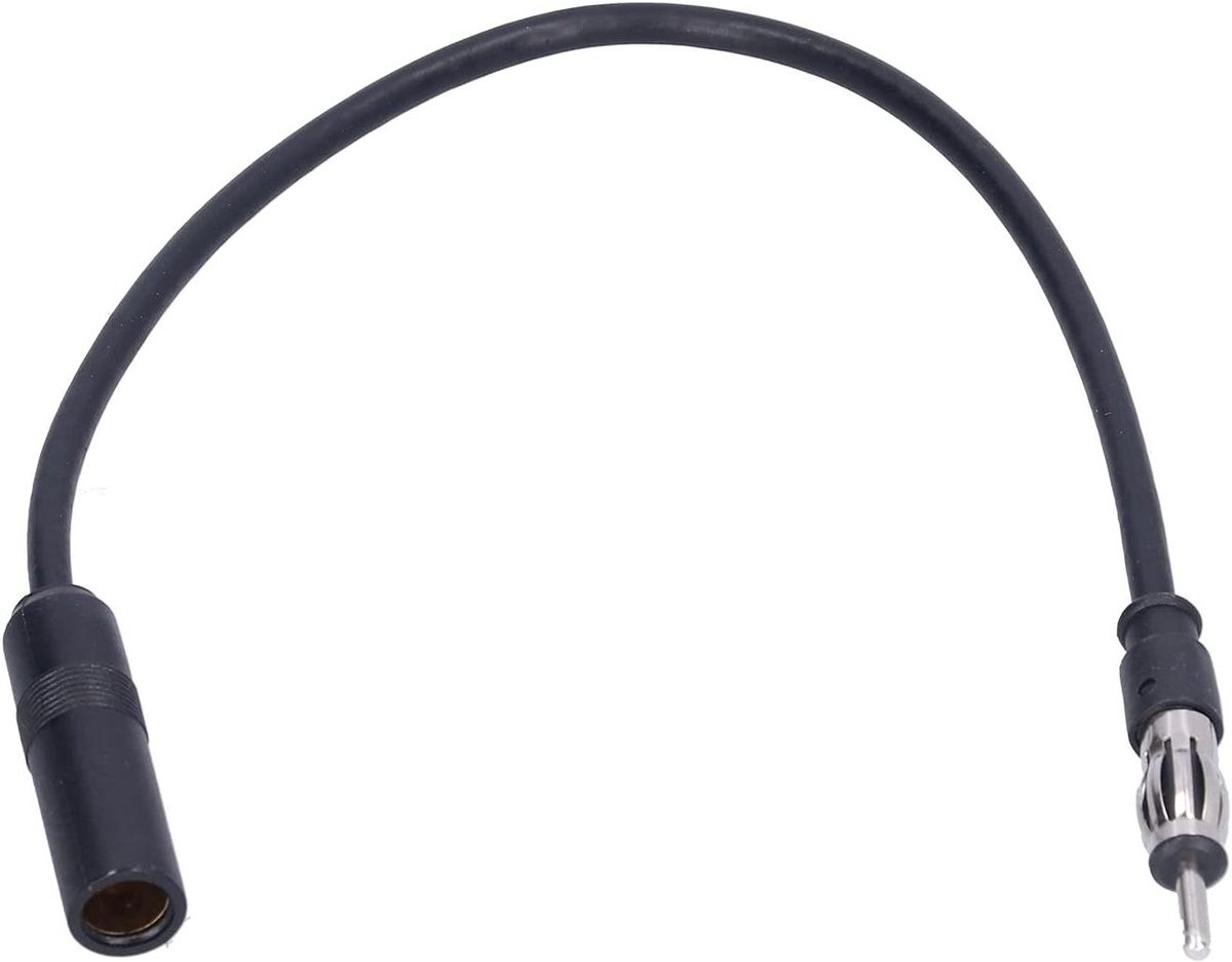 Radioantenne Verlengkabel - FM Antenne Snoer - Signaal Verbeteren - Universeel Ontwerp - 19 cm - Zwart