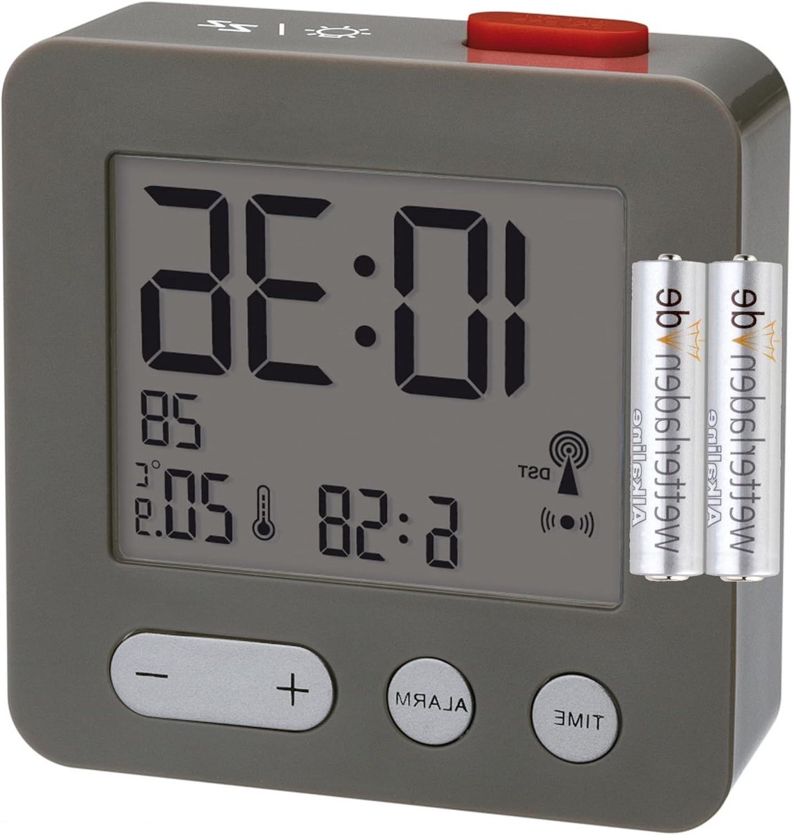 Digitale Wekkerradio - Kleine Wekker - Wakker Worden - Met Temperatuur Weergave - 68 x 381 x 66 cm - Zwart
