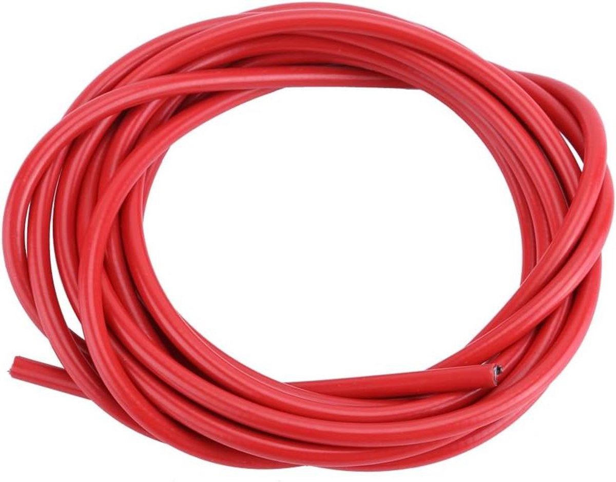 Fietsremkabel - Remkabelhoes Schakelhoes - Fietsen Onderhouden - Duurzaam Rubber Materiaal - 3 meter 5 mm - Rood