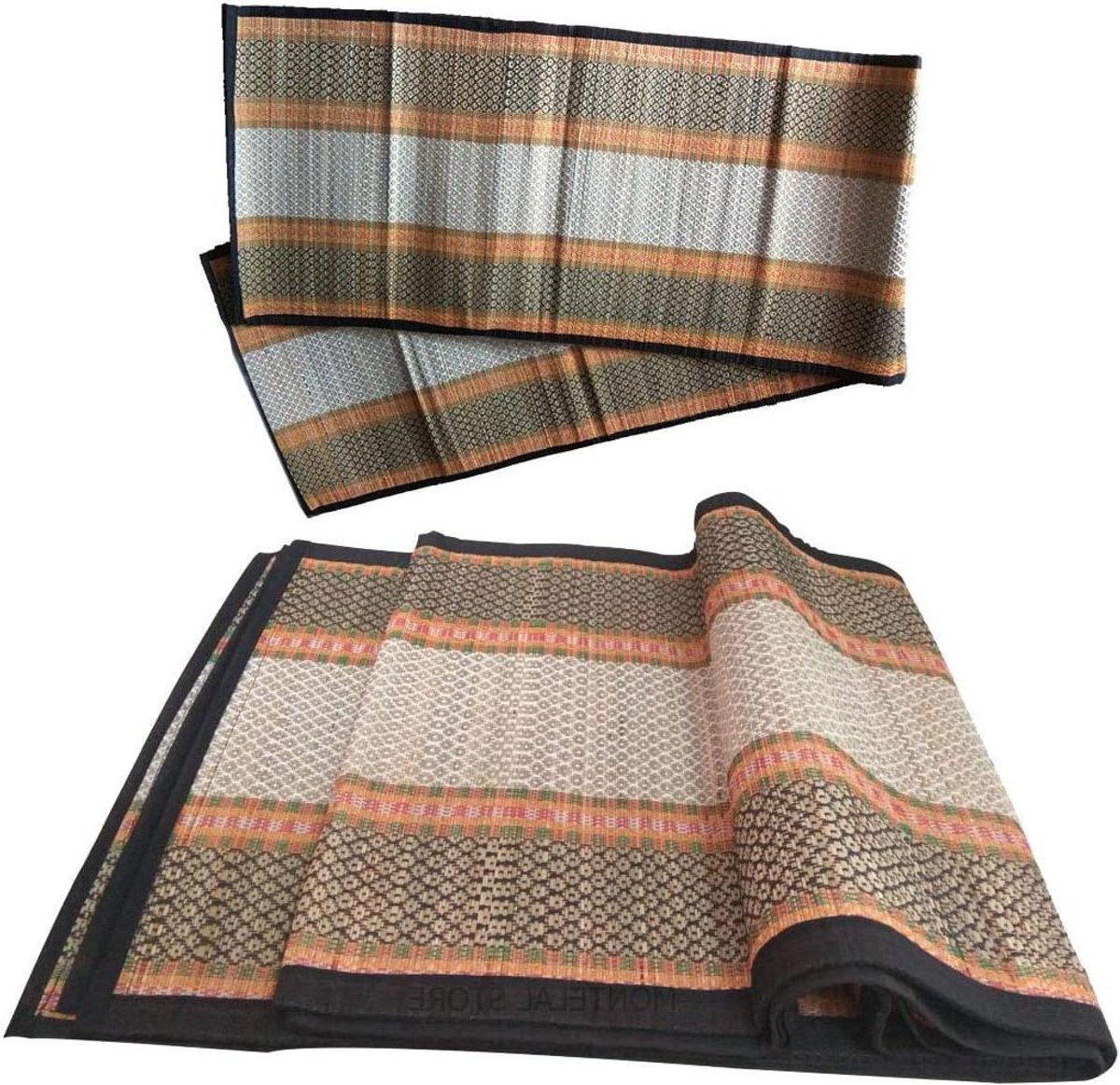 Handgemaakte Gras Mat - Vloermat Meditatie Mat - Zittend op de vloer - Traditioneel handgemaakt - 198 x 137 cm