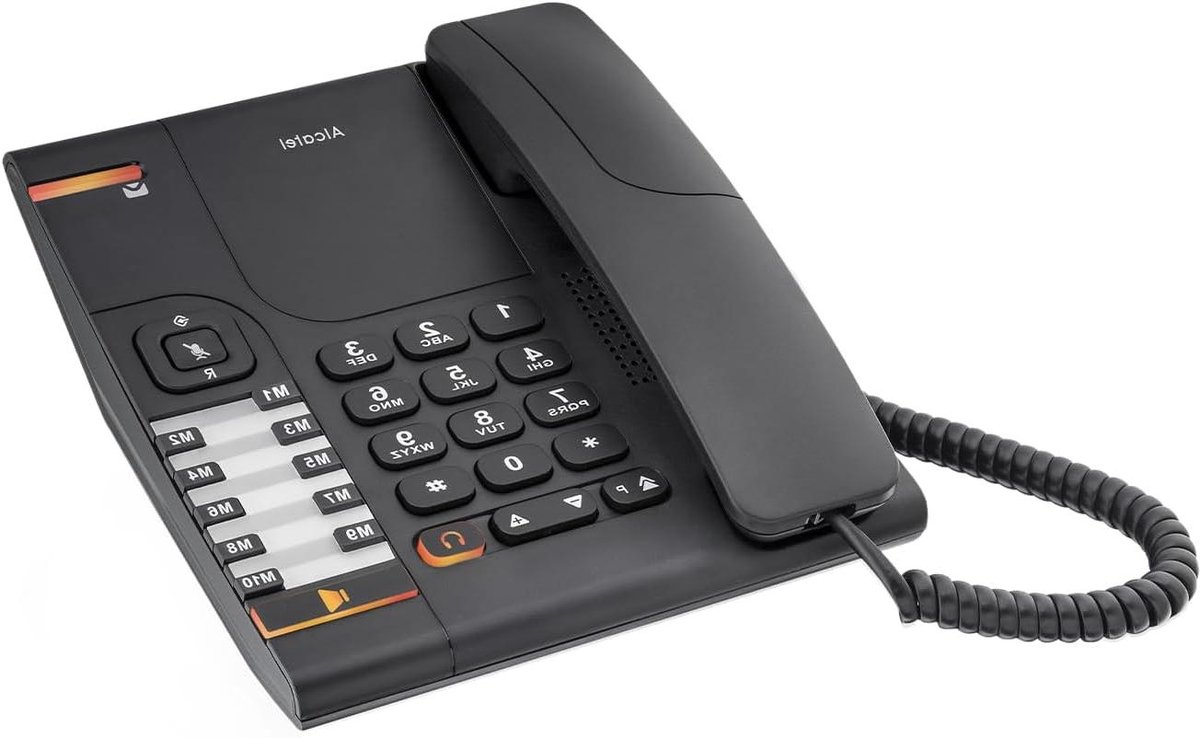 Telefoon - Vaste Telefoon - Thuis Bellen - Met Handsfree Functie - 10 Directe Keuzes - Zwart