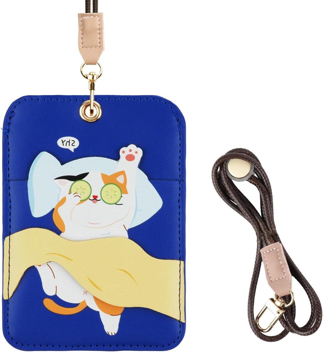 Kaarthouder met Lanyard - ID Kaarthouder Pasjeshouder - Dagelijkse Organisatie - Met Ruimte voor AirTag - 12.3 x 7.9 cm