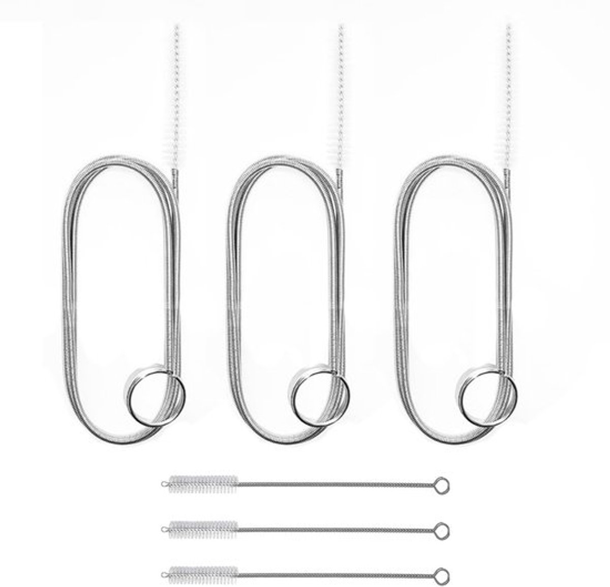 Dailygoods- Afvoerborstels 3 stuks - Rietborstels