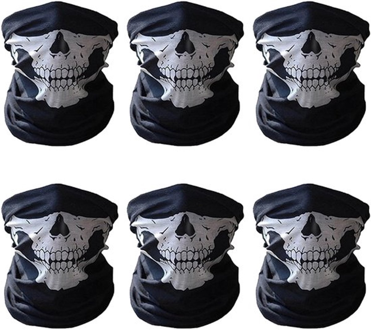 Vt products - Schedel gezichtsmasker - Multifunctionele bandana