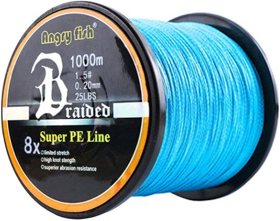Gevlochten Vislijn - Visdraad Lijn - Zeevissen Vissen - Anti-beet Slijtvast - 1000m 1.5 (0.20mm/11.36kg) - Blauw — afbeelding 5
