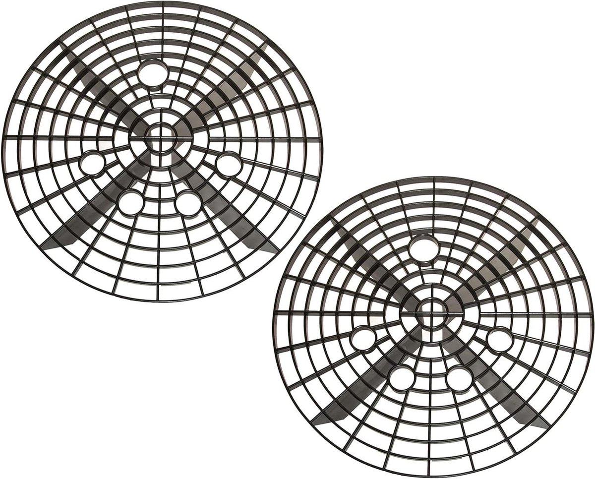 Autowas Emmer Inzet - Vuilrooster Emmer - Auto Reinigen - Voorkomt Krassen - 26 cm Diameter - Zwart