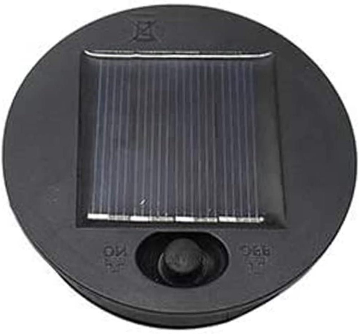 Zonne Vervanging Top - Solar Lantaarn Paneel - Buitenverlichting Creëren - Automatische Aan/Uit Functie - 8 cm Diameter - Type 2
