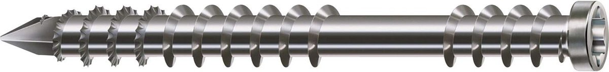 Houtschroeven - Terrasschroeven Cilinderkop - Terras Bouwen - Roestvrij Staal A2 - 5x60mm 400 stuks - Zilver