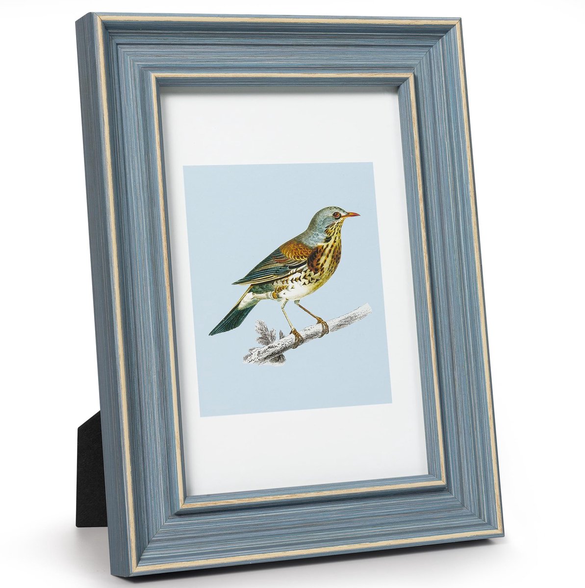 Fotolijst van 10 x 15 cm, vintage, blauw, retro, antiek, shabby fotolijst, decoratie voor muur, tafel, familie, vriend, bruiloft, verjaardag, geschenken, moederdag, voor mama, oma
