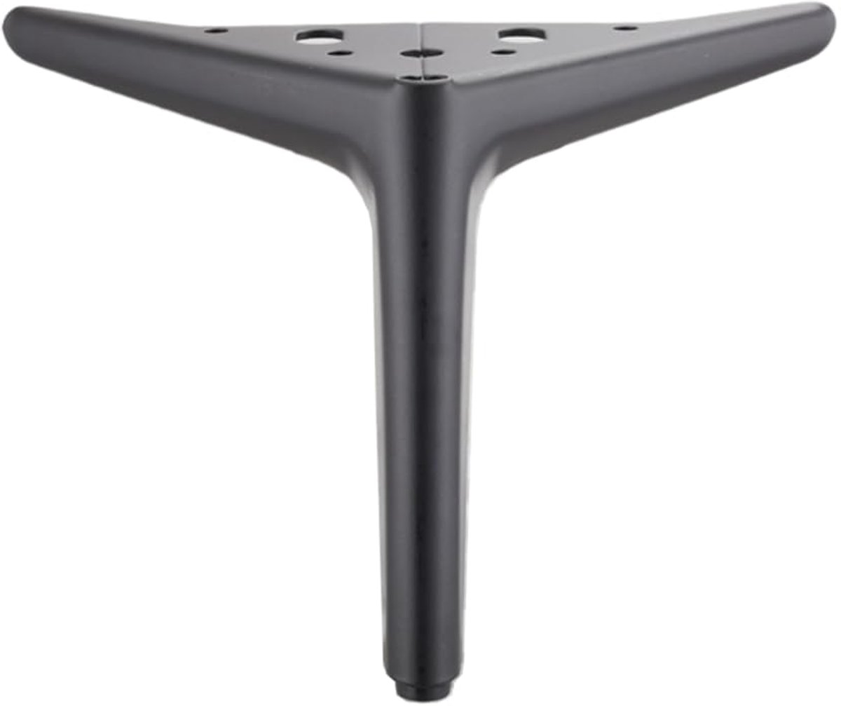 Meubelpoten Metalen Driehoek Voeten Vervanging voor Kast Dressoir Sofa Stoel Werkbank, Pack van 2 (zwart, 20cm)