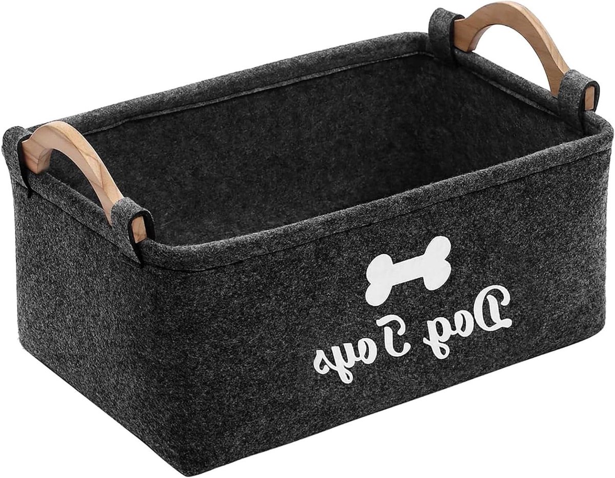 Opbergdoos Hondenspeelgoed - Speelgoedkist Vilten Mand - Huis Ordenen - Opvouwbaar Met Handvat - 38 x 25 x 18 cm
