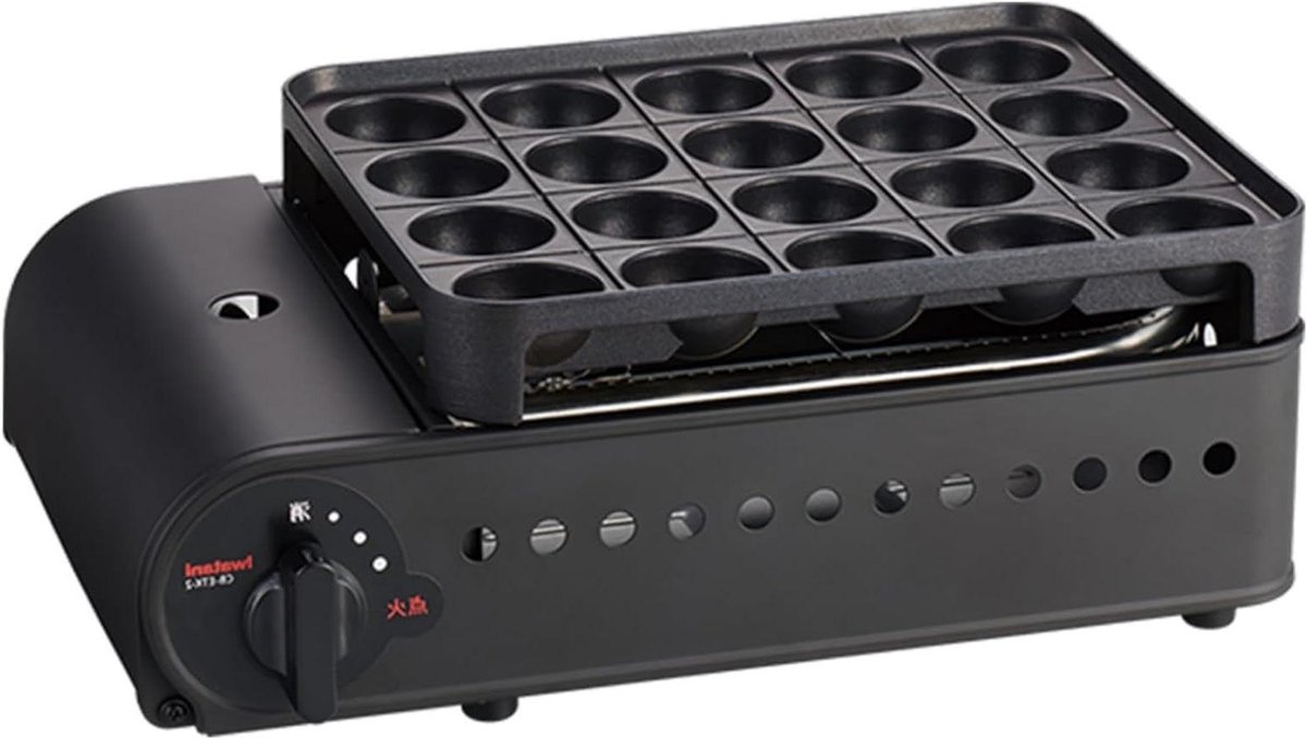 Takoyaki Maker - Snack Pan - Japanse Snacks Maken - U-vormige Brander - 23 x 36 x 14 cm