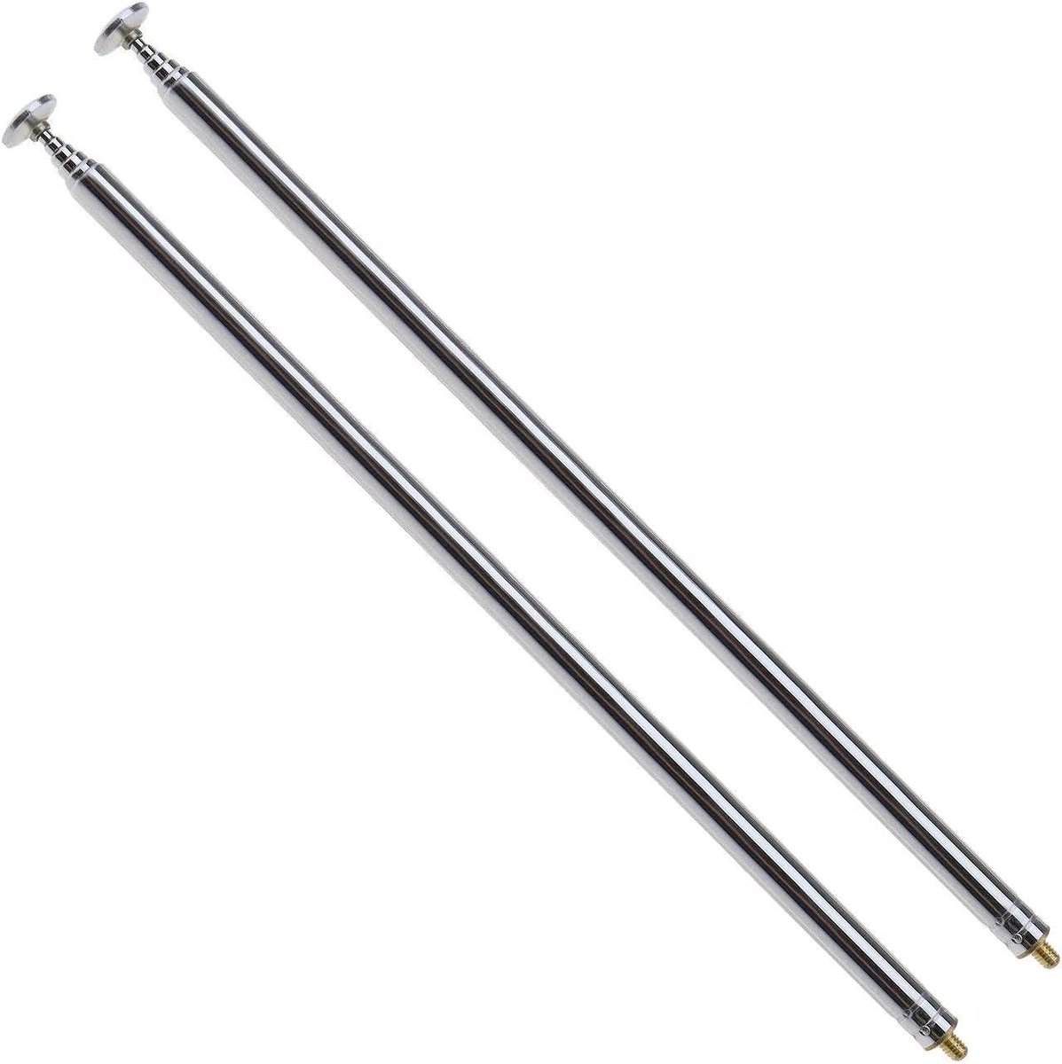 Telescopische Antenne - Vervangende Antenne - Radio Ontvangst - 6 Secties Uitschuifbaar - 820mm Lengte - Zilverkleurig