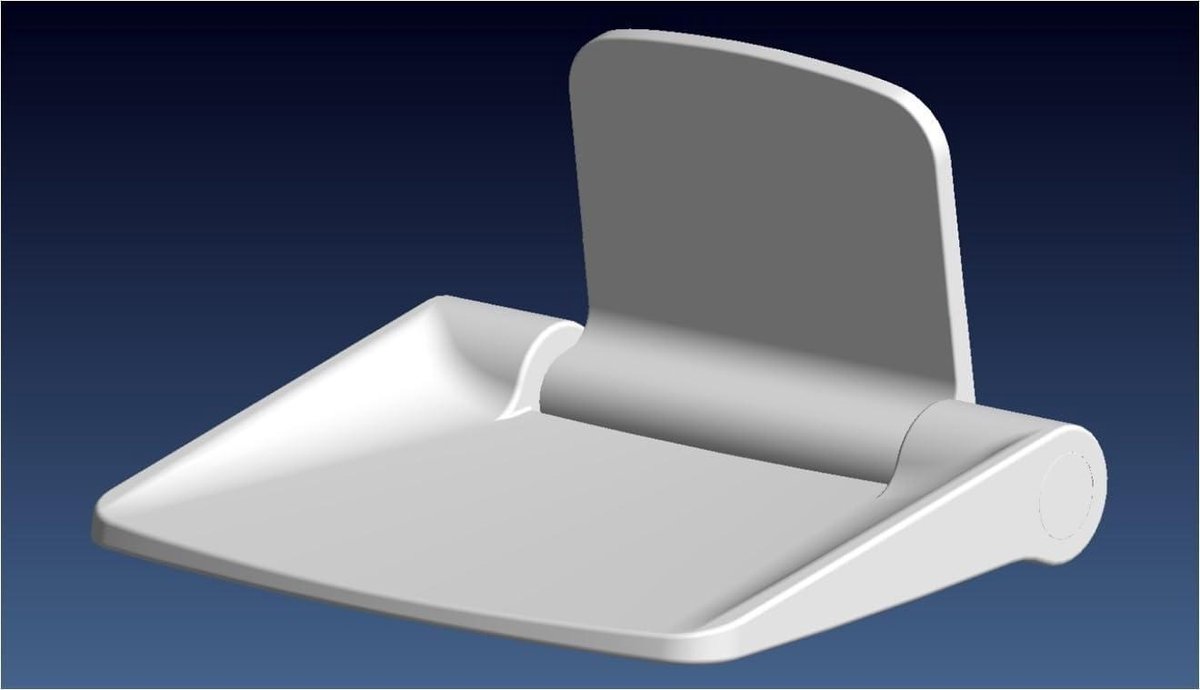 Douchestoel - Klapstoel Wandmontage - Comfortabel Douchen - Hoge Draagkracht - Tot 200 kg - Wit