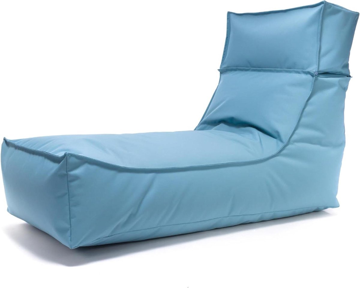 Lounger Zitzak - Zitkussen Outdoor - Buiten Ontspannen - Verwijderbare Hoofdsteun - 120x60x80 cm - Camel