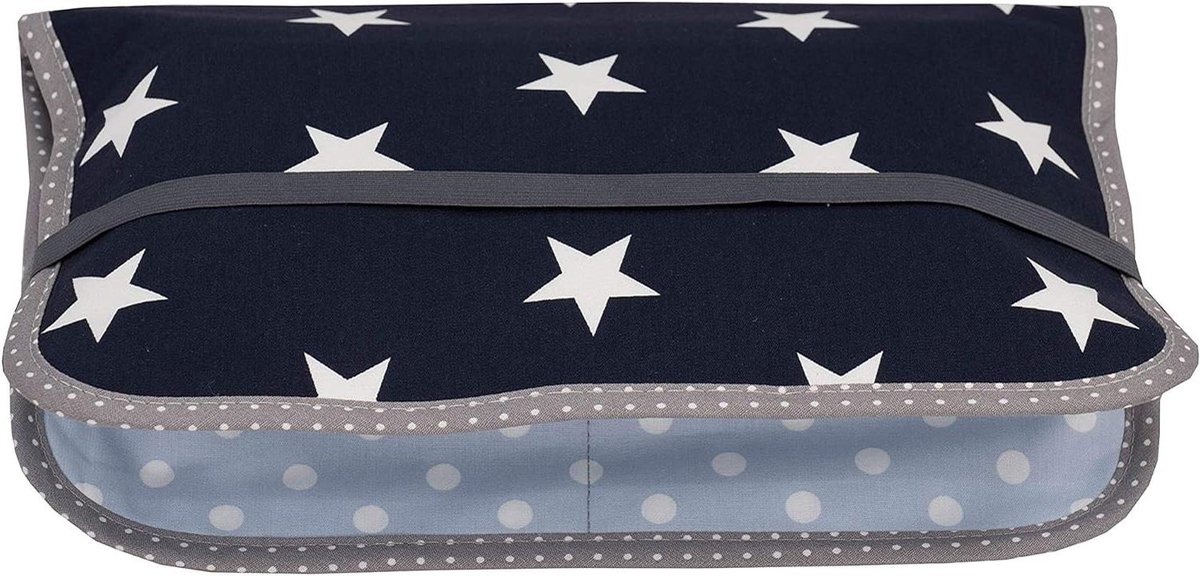 Luier Etui - Nappy Organizer - Onderweg Luiers - Veelzijdig Ontwerp - 36 x 27 cm - Blauw Grijs
