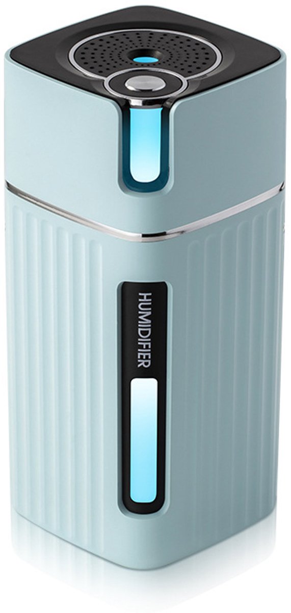 300 ml mini-luchtbevochtiger voor slaapkamer, klein formaat, schattig design, geschikt voor planten en kantoor, stil, automatische uitschakeling, 2 nevelstanden