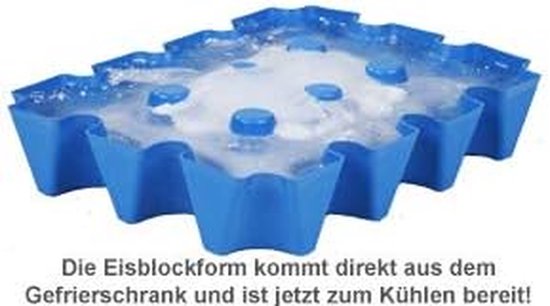 Bierkoeler Ijsvorm - Krat Koeler - Bier Koel Houden - Past In Krat - Voor 20 Flessen - Blauw — afbeelding 2