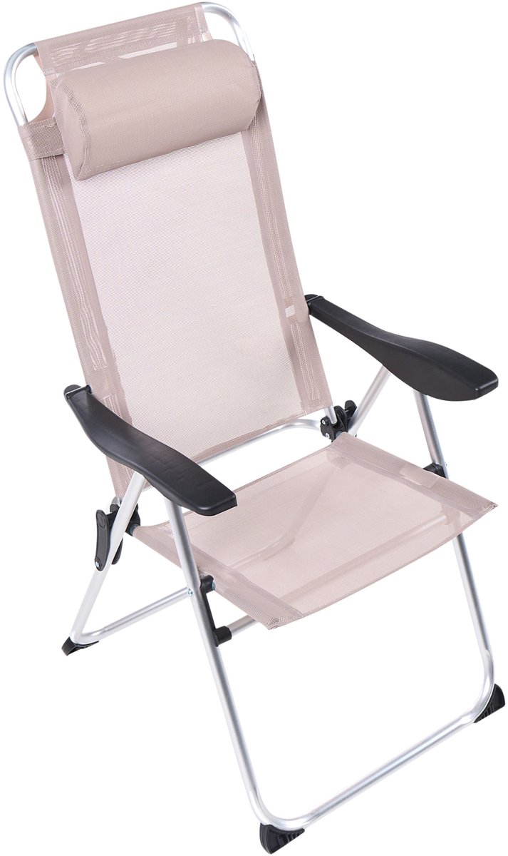ASINE - Tuinstoel set van 2 - Beige - Aluminium — afbeelding 5