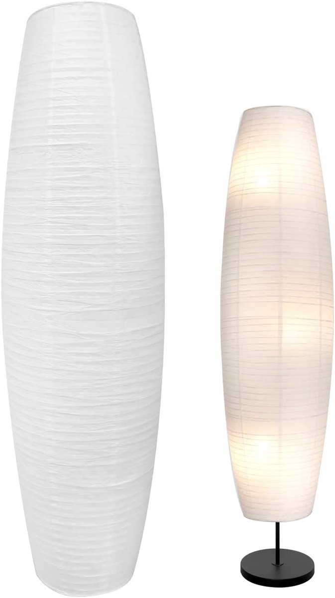 Stijlvolle Papieren Lampenkap voor Vloerlampen en Tafellampen - Vervangende Lampenkappen voor Slaapkamer en Woonkamer, Geschikt voor Diverse Interieurs