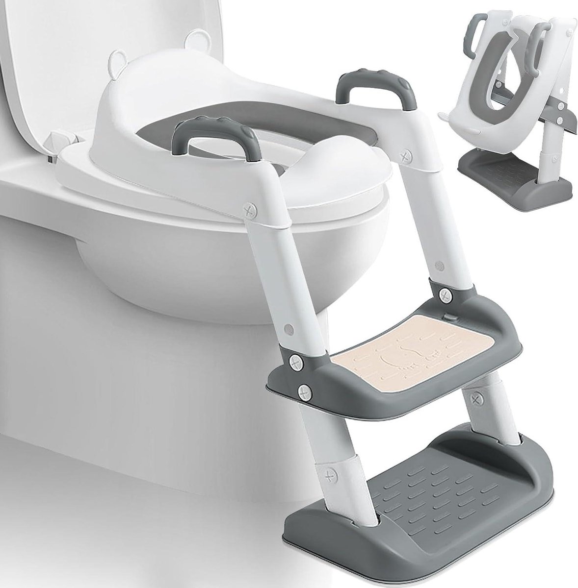 Kinder Toilet Stoel - Potty Trainer Trap - Zindelijkheidstraining Kind - Verstelbare Hoogte - 54 x 35 x 2.51 cm