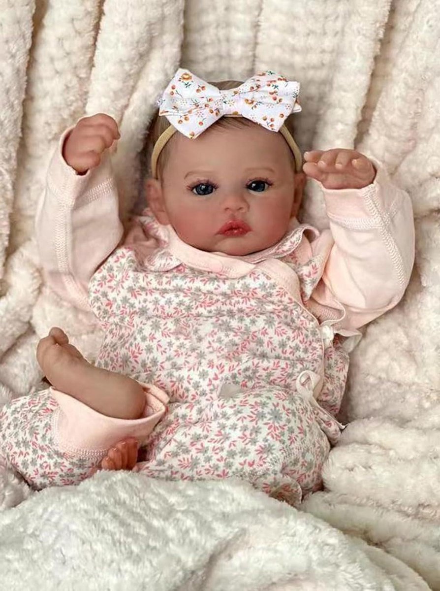 Reborn Baby Pop - Levensnoodzakelijke Baby Pop - Rollenspel - Zacht Vinyl Lichaam - 55 cm - Niet gespecificeerd