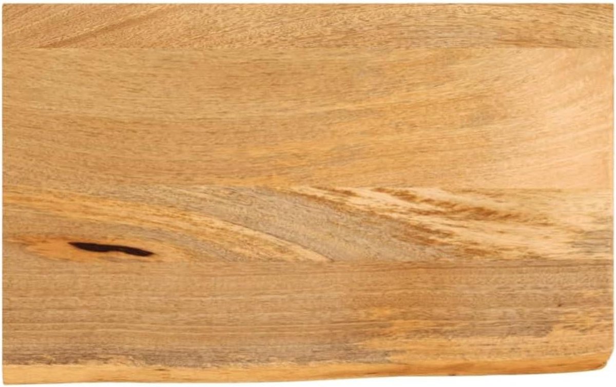 Tafelblad Natuurlijke Rand - Houten Blad - Tafel Opknappen - Massief Mangohout - 60x30x2.5 cm - Natuurlijk Hout