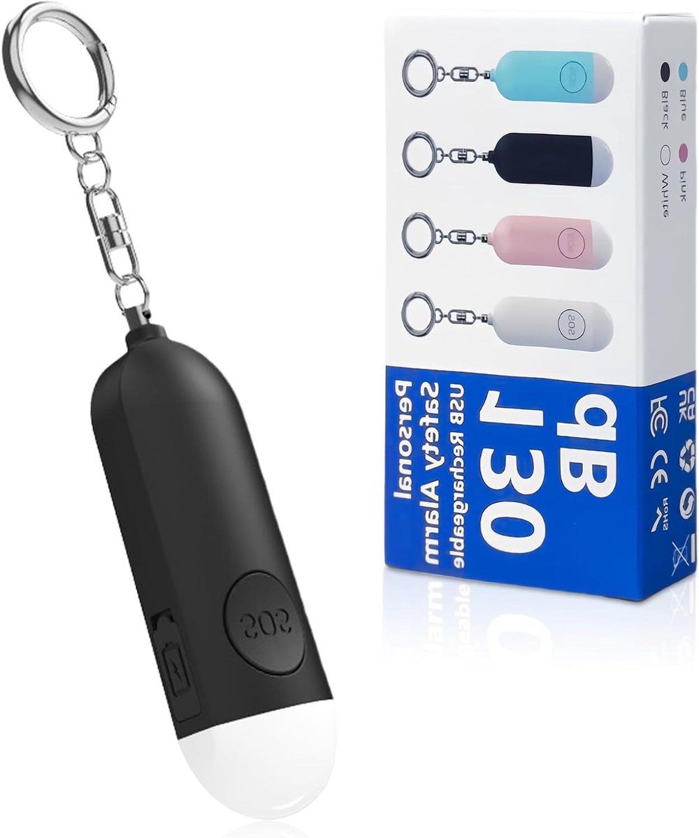 Persoonlijk Alarm - Zelfverdediging Alarm Sleutelhanger - Veiligheid Vergroten - 135 dB Geluidsniveau - 9 x 5 x 2 cm