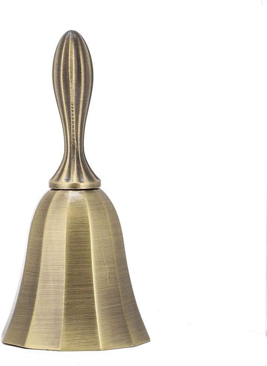 Bronzen Handbell - Tafelklokje Serveerbel - Aandacht Trekken - Klassiek Bronzen Design - Niet gespecificeerd - Brons