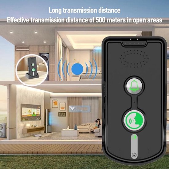 Draadloze Intercom - Huis Communicatie - Binnen Communiceren - Volledige Duplex - 500 M Bereik - Wit — afbeelding 3
