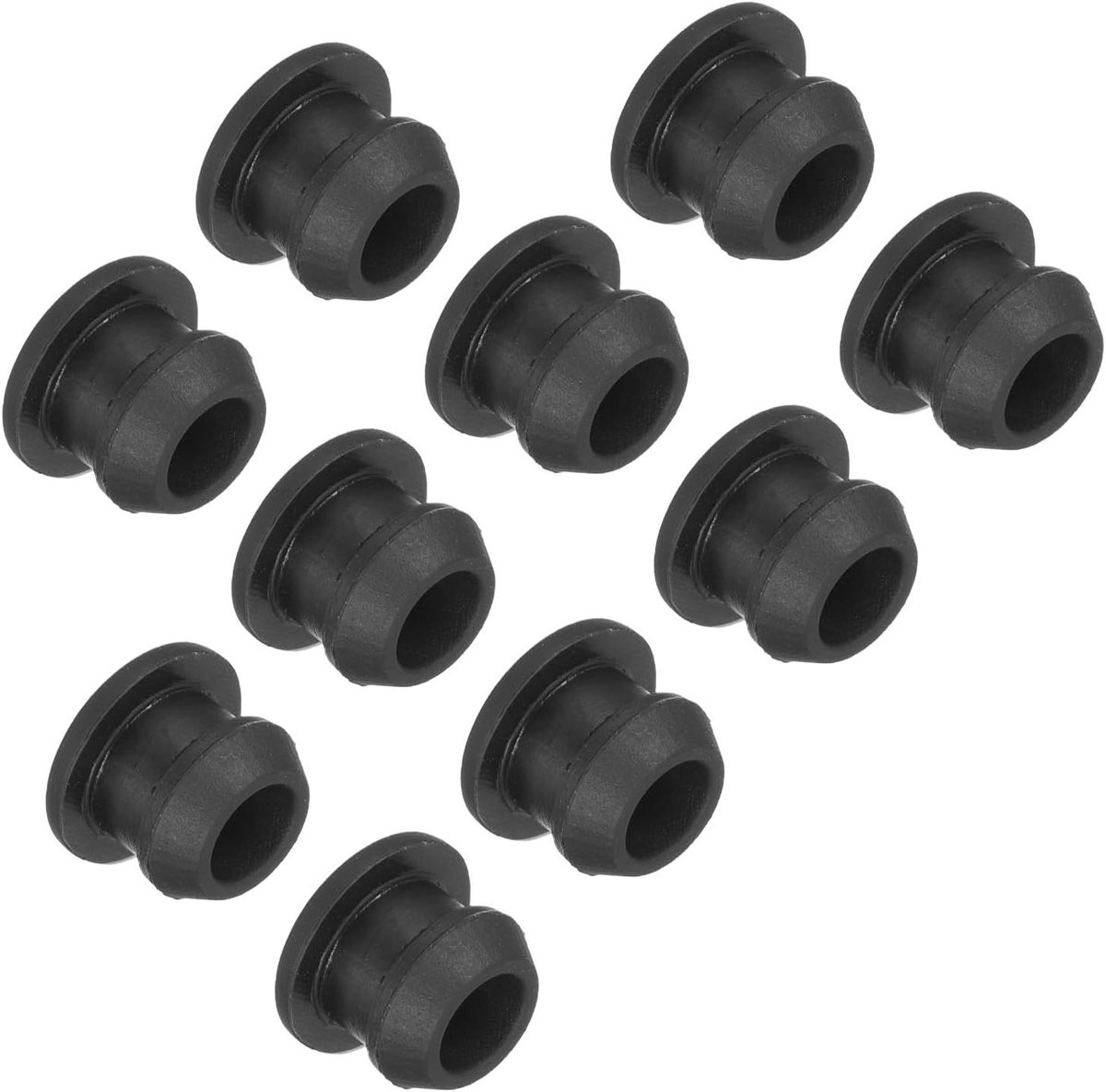 Zwarte Siliconen Ronde Blinde Stopper 8mm - Waterdichte Afdichting Schroefgat Dopjes (50 Stuks)
