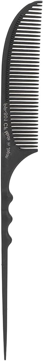 Kapperskam Rattenstaart - Stylingkam Plagen - Haar Stylen - Hittebestendig ABS - 22 x 5 x 1 cm - Zwart