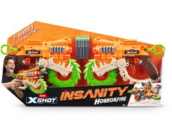 XSHOT Insanity HorrorFire Reaper X Twin Pack (16 Pijlen) van ZURU - speelgoedblaster