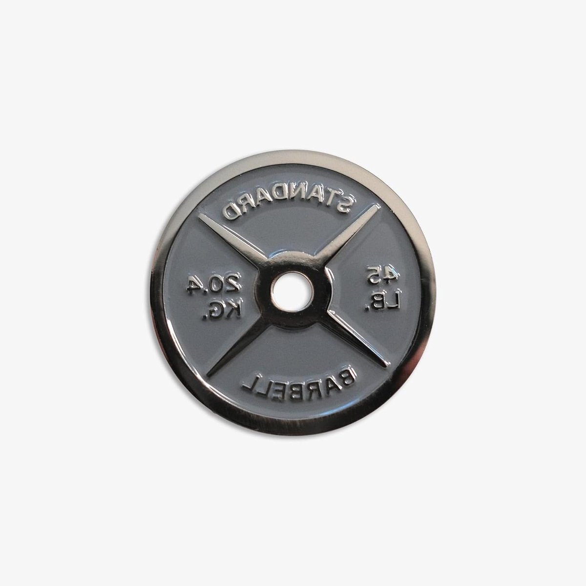 Golfbal Markers - Golf Accessoires - Golfen - Halterplaat Design - 109 g - Zilverkleurig