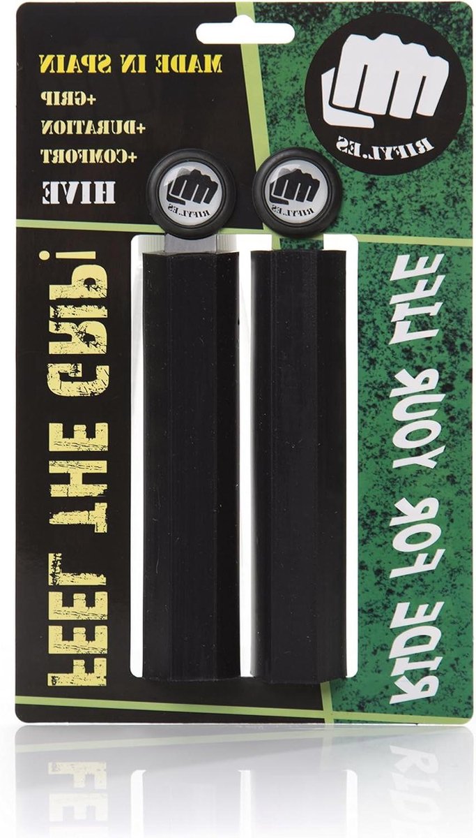 Fietshandvatten - Handgrepen Fiets - Comfortabel Fietsen - Zeskant Vorm - One size - Zwart