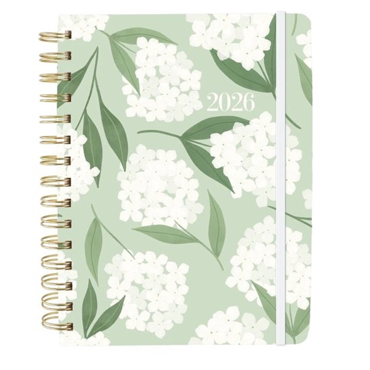 Graphique De France - Green Floral ringband agenda 2025-2026 - 18 maanden S - Agenda - 9781664844308