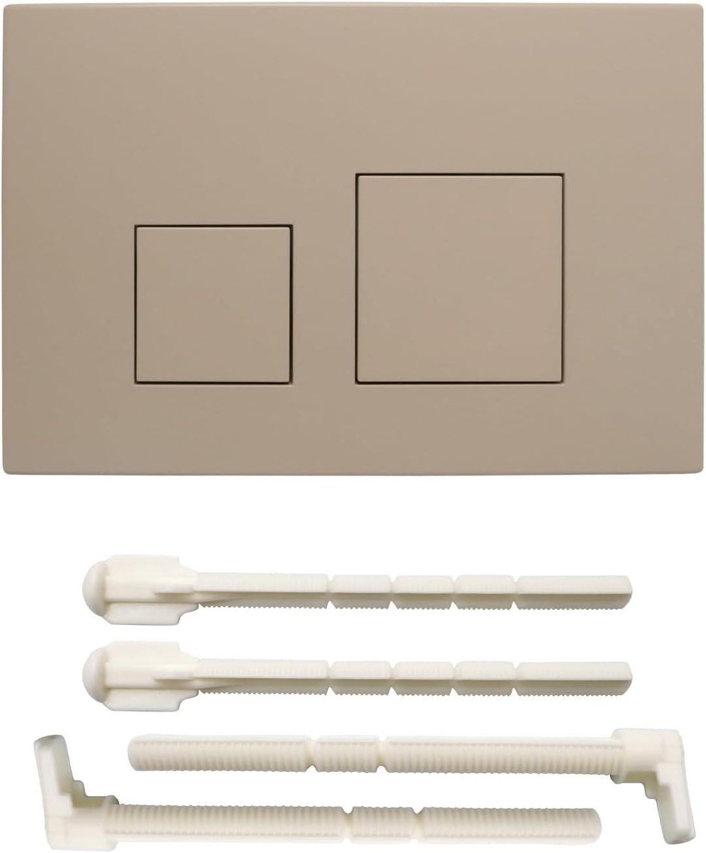 Bedieningspaneel WC - Spoelplaat Drukplaat - Toilet Onderhoud - Compatibel met Sigma - 164 x 246 mm - Kaki