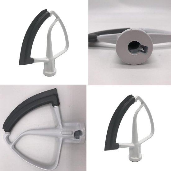 Mixer Accessoires - Keuken Opzetstuk - Beslag Maken - Flexibele Rand - 4.5-5 Quart - Wit — afbeelding 5