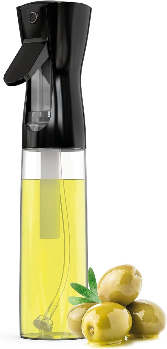 Oliespray Oliespray voor in de keuken, 300 ml, oliedispenser, spuitbus voor olijfolie en azijn om te koken